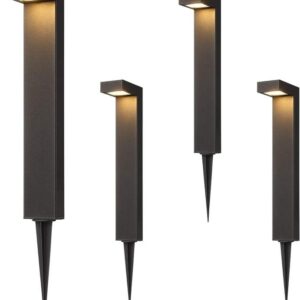 externo alumínio Integrated LED Lawn luminárias Low Voltage Metal Pathway iluminação