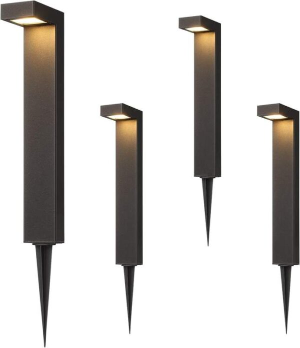 externo alumínio Integrated LED Lawn luminárias Low Voltage Metal Pathway iluminação