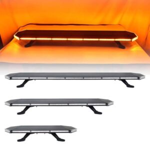12v 24v Dual Colours Amber White Ambulance Emergency LED Warning Roof Mount Flashing Light bar for Work Emergency Warning Light