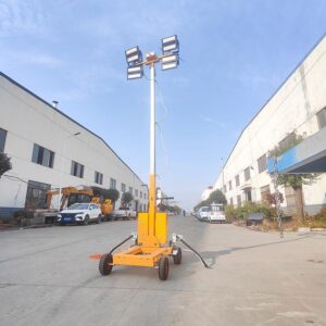 Weatherproof iluminação externa Diesel Generator Trailer Tower luminária com Remote Start & Control Lift Super Silent 3-6kw