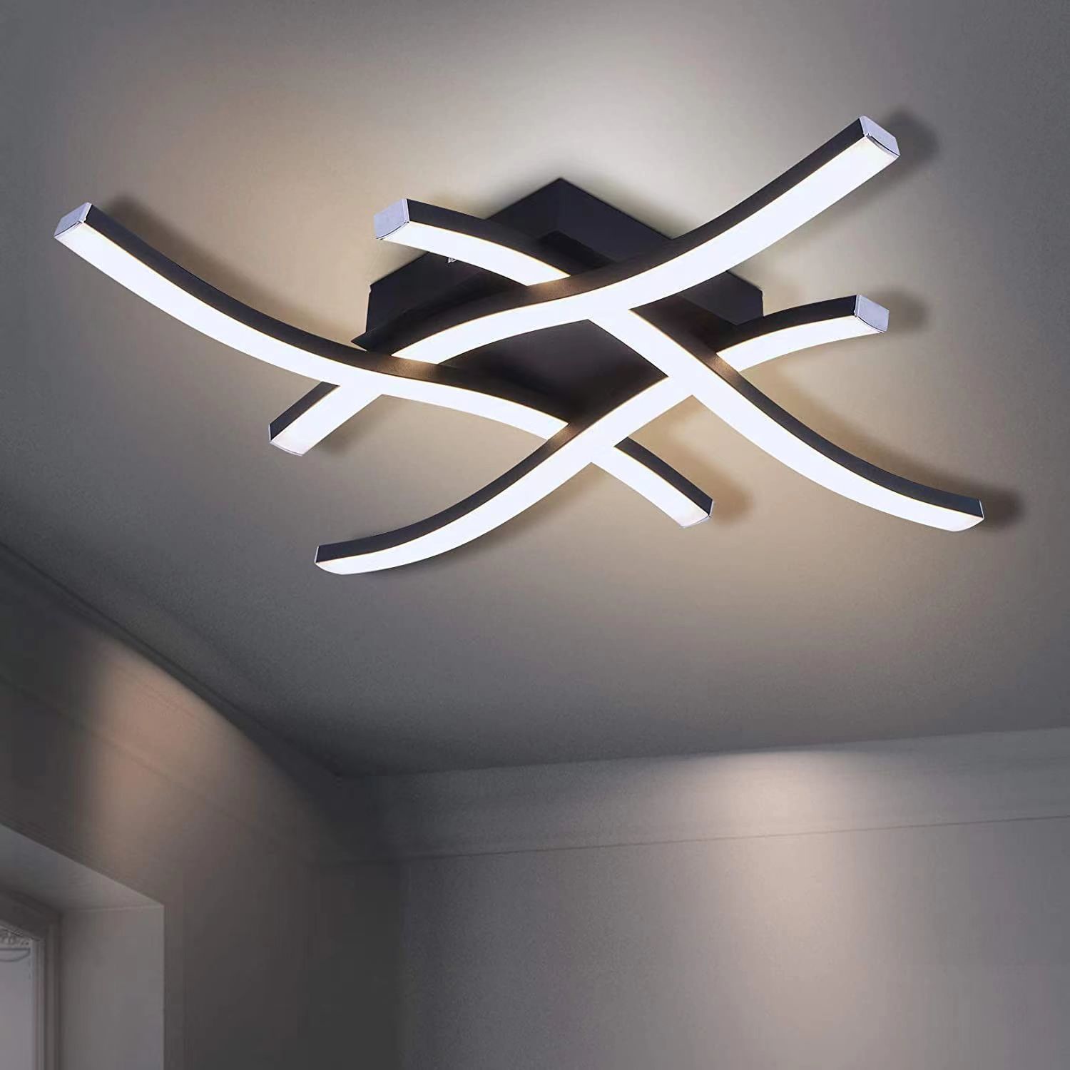 moderno LED embutir luminária de teto luminária dimerizável Acrylic Panel para corredor cozinha quarto Bathroom iluminação