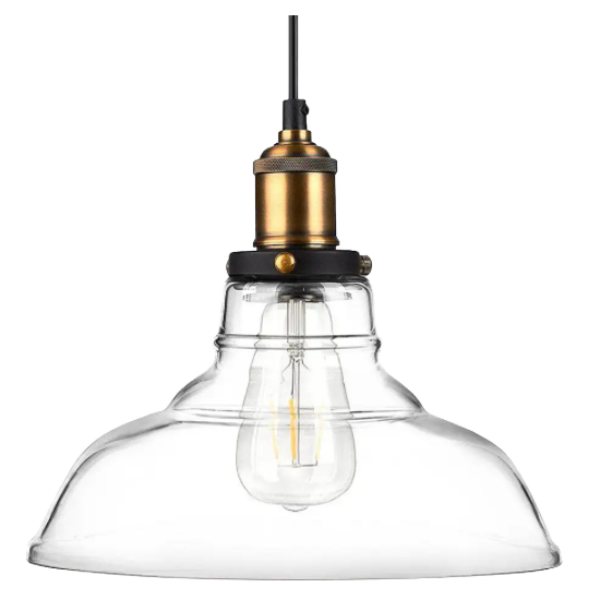 nórdico Loft moderno quarto luminária pendente com Clear Gray Amber vintage pendentes Dining Glass Hanging luminária luminárias