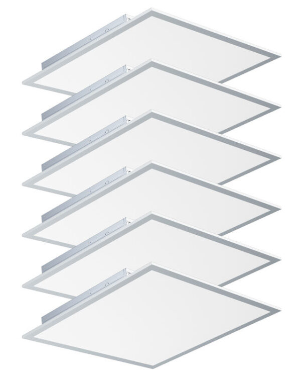 Stock In US EU Canada 2FTx2FT 40W 3000K 6500K 5Wattage 5CCT ajustável 60x60 LED luminária painel