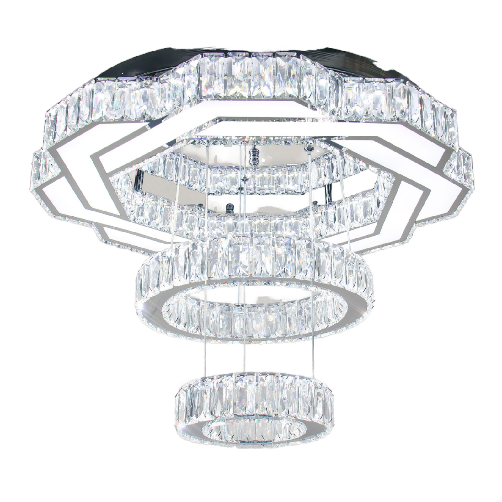 moderno luminária Luxury redondo cristal lâmpada de teto simples Creative Atmosphere restaurante sala de estar quarto lâmpada