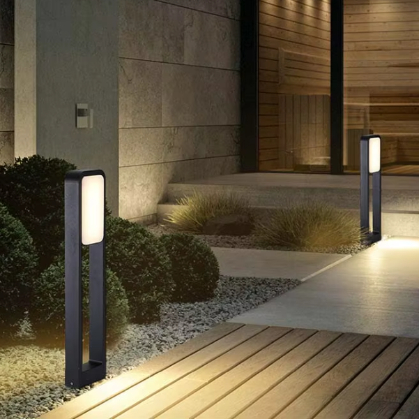 à prova d'água luminária de jardim Landscape Pathway Highlight moderno Luxury LED Bollard Post luminária externo LED luminária de gramado
