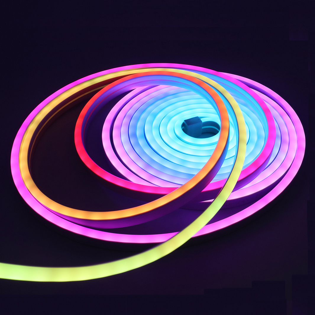 moderno DIY Kit flexível LED Line luminárias Ambient Advertising Letter Strips Neon luminárias