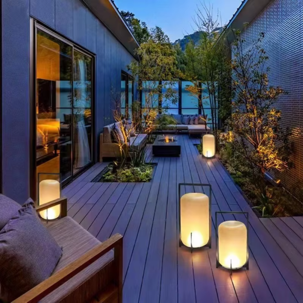 Solar-alimentado à prova d'água externo luminárias para Lawn Garden Balcony & Villa Use-Ambient & Decorative iluminação