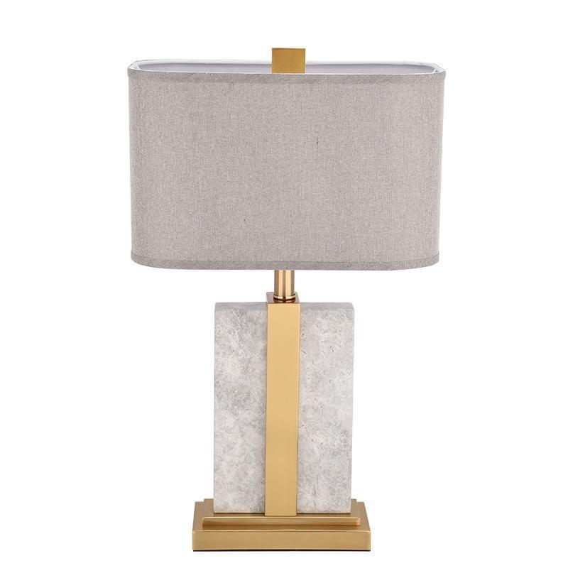 moderno atacado nórdico Marble Decorative luminária hotel quarto Bedside Villa Travertine Stone Luxury Design LED abajur