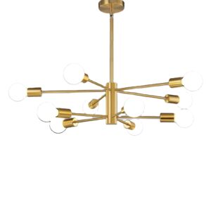 8-luminária Sputnik lustre moderno Gold Sputnik lustre mid-century Globe pendente Chandeliers para cozinha quarto