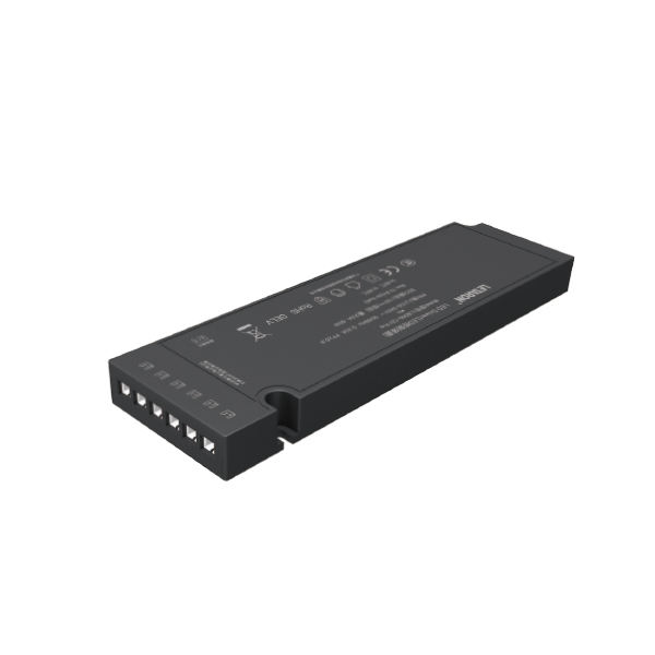 16.5mm Ultra-Thin 6-porta inteligente LED Strip Driver Flicker-Free 12V 24V DC Power Supply para Under Cabinet iluminação