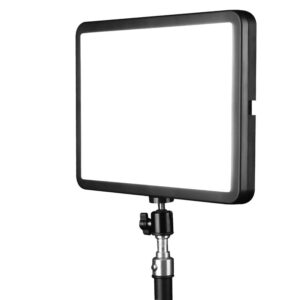 Adjustable LED Panel Fill Illumination Studio Light with Tripod Mount for Professional Photography Content Creation