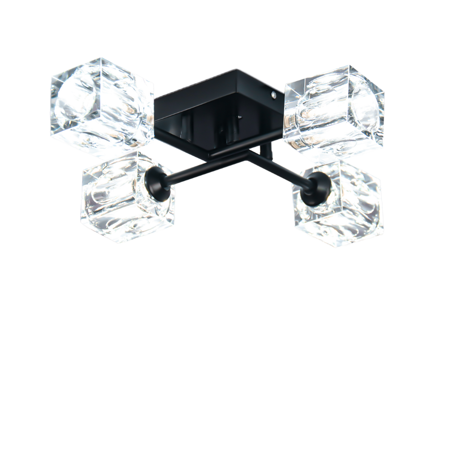 moderno All Copper European Branch-shaped cristal luminária de teto LED iluminação Rating Warranty para quarto Living