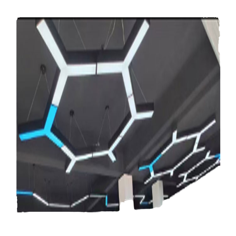 escritório Gym luminárias de teto Supermarket e Garage personalizado pendentes DIY modular Y-shaped LED pendentes