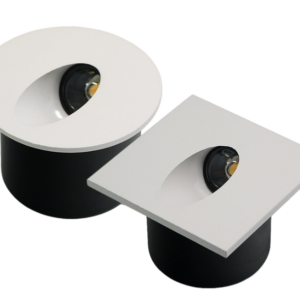 Square Round Aluminum LED Corner Wall Light Recessed LED Wall Light for Porch Pathway Step Stair Outdoor Indoor