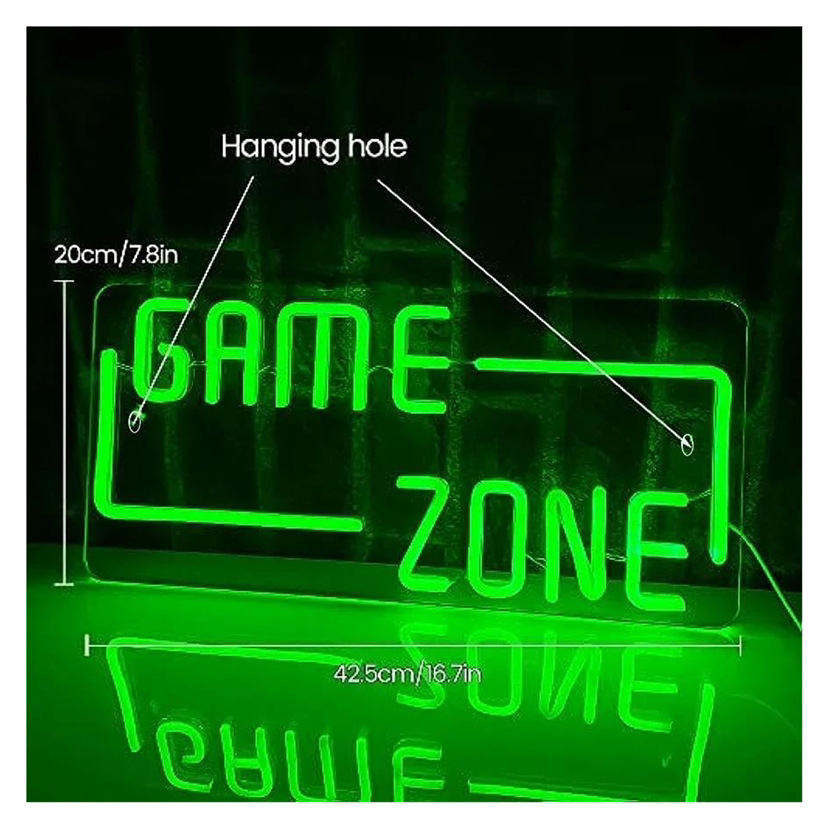 dimerizável USB-alimentado Neon Gaming Sign Gamepad-Shaped LED luminária RGB cor Gaming Room Decor Gift