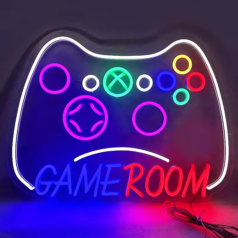 Gamer Controller Neon Sign quarto Decoration Fall Wall Gaming personalizado Personalized Neon Game personalizado