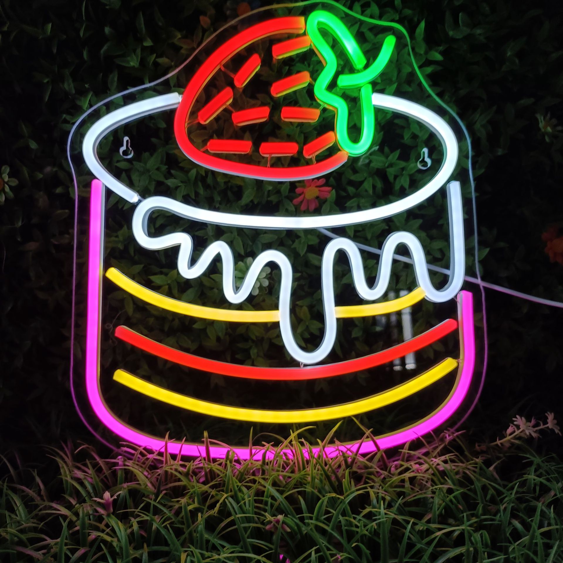 UV Printed LED Neon Sign personalizado Design Artwork para Wall Decor Advertising Plug-In IP65 à prova d'água bar & Hospital Use