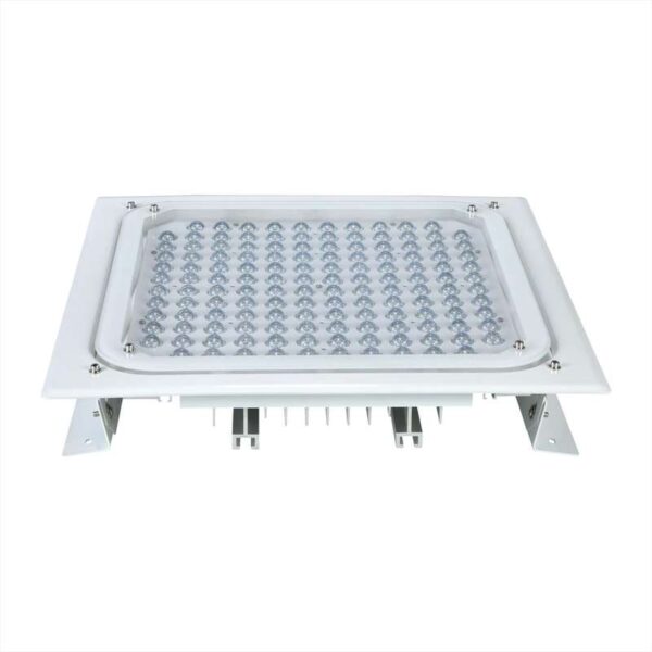 100W IP65 Explosion-Proof LED Canopy luminária com Built-in Emergency, para Fuel Stations & Hazardous Areas