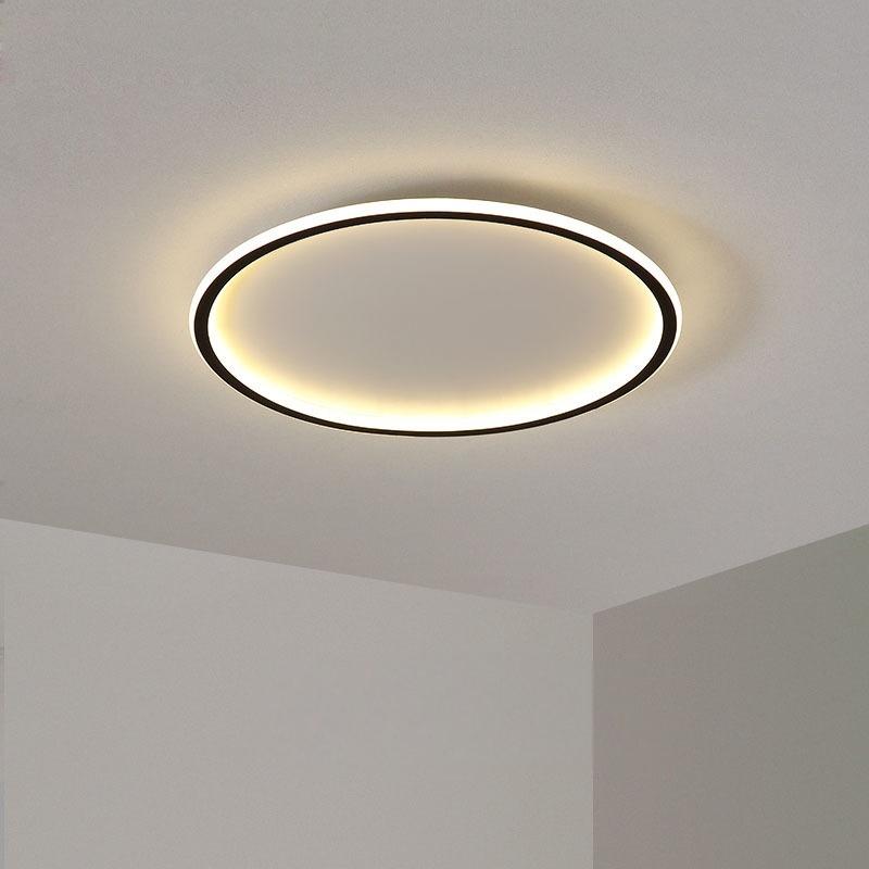 moderno LED embutir luminária de teto luminárias, Ring quadrado preto Gold White cor, cozinha,quarto, sala de estar, Laundry Room