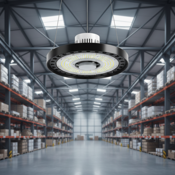 CE Certificate UFO luminária high bay LED 130lm/w Profile luminária com dimerização Feature para grande Space Facilities