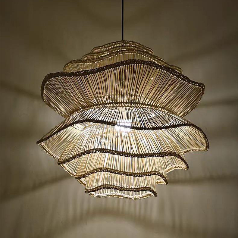 Handcrafted Rattan pendentes From Vietnam Discounted Price para Hotels Restaurants Dining Spaces