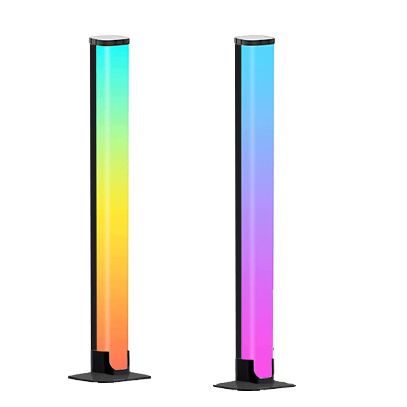 inteligente LED luminária Bars Colorful Sound Activated Rhythm luminária recarregável USB para Room Decoration Car Computer Desktop