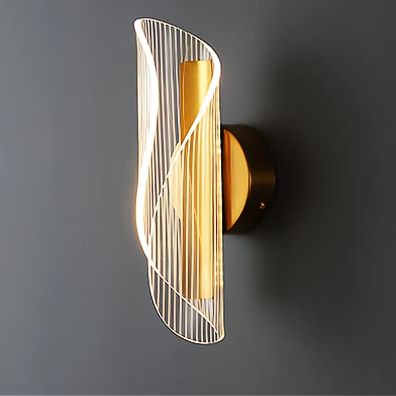 moderno Minimalist Led luminária de parede simples Acrylic interno Night Sconce para quarto sala de estar corredor hotel Corridor Staircase