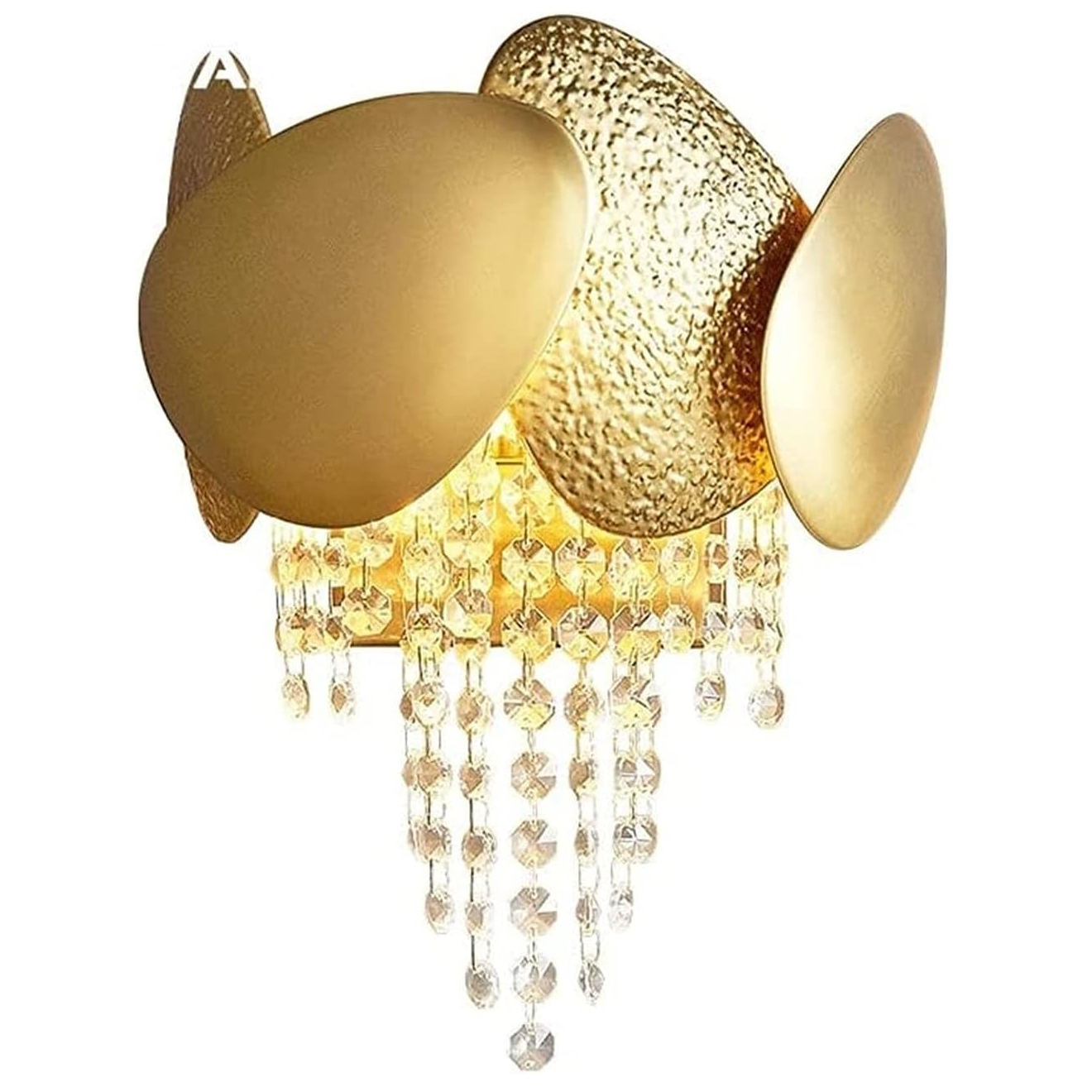 Modern Luxury Crystal Wall Lamp Metal Lantern Bedroom Bedside Wall Sconce Lighting Fixture Indoor Background Wall Mounted Light