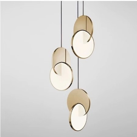 Creative Disc pendentes nórdico quarto moderno sala de estar lâmpada Home Decor LED iluminação luminárias Chandeliers