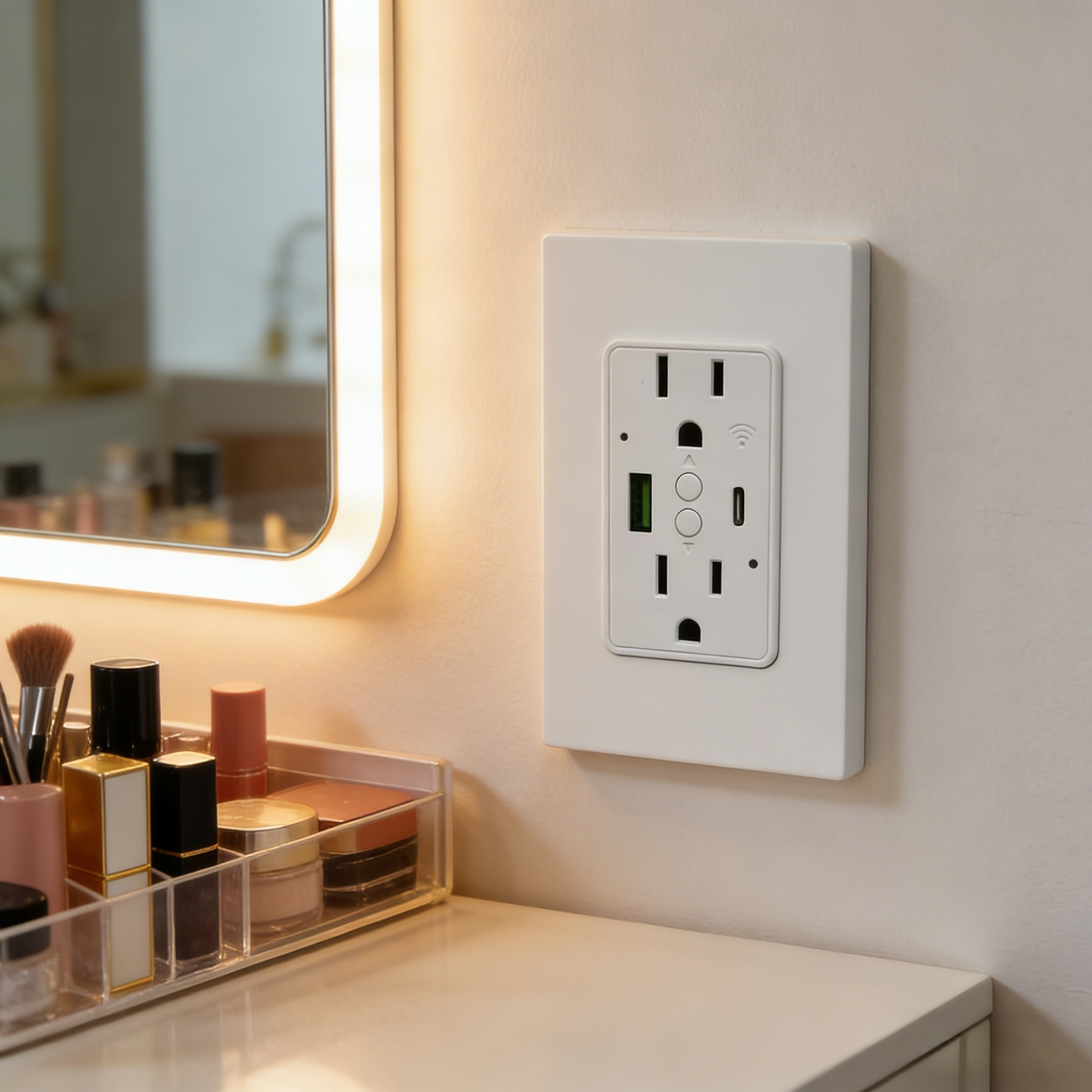 inteligente Wifi tomada de parede Pd20W Fast Charge para Us Standard Home escritório hotel quarto Overcharge Protection inteligente Power Strip