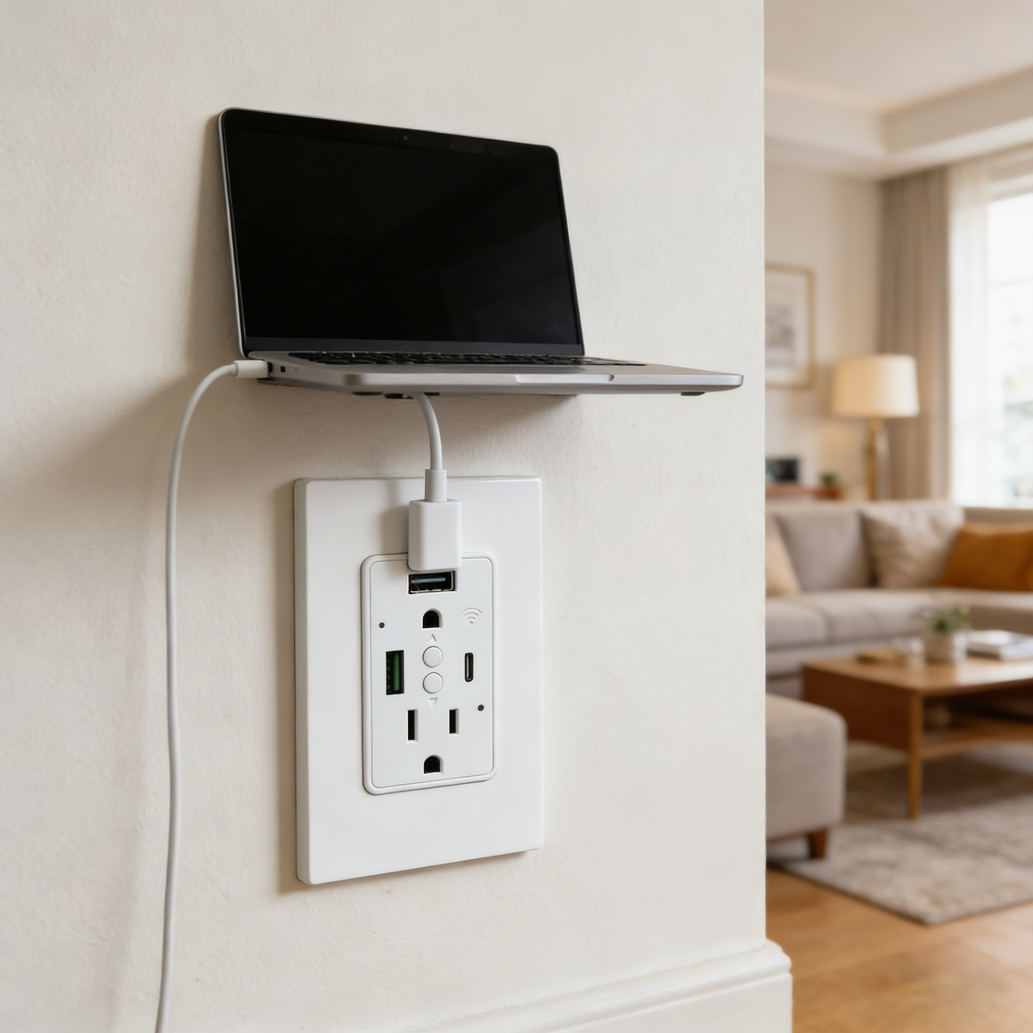 inteligente Wifi tomada de parede Pd20W Usb C Charging para Us Standard Home escritório hotel quarto Overload Protection inteligente Plug