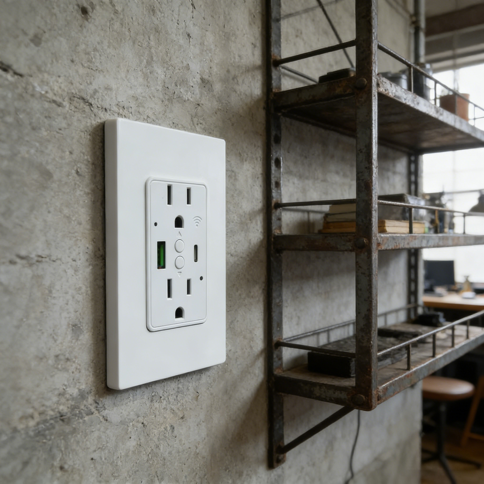 inteligente Wifi tomada de parede Pd20W Usb C Fast Charging para Us Home hotel escritório quarto sala de estar inteligente Home Automation