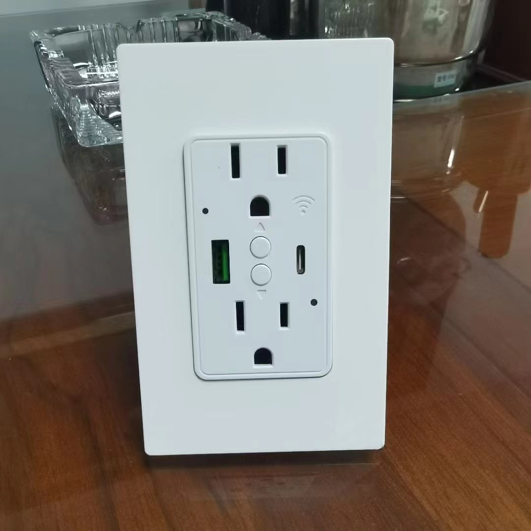 Us inteligente tomada de parede Pd20W Pd20W Fast Charge Wifi Module para casa hotel escritório quarto Multi porta Charging Station