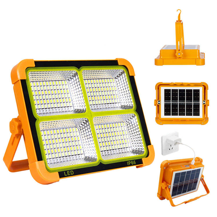 Multi Function Solar Led Emergency Light Ip65 Waterproof Type-C Usb Charging Portable for Home Power Outage Camping