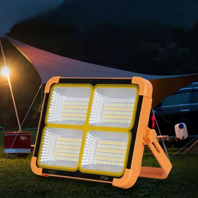 Solar Led refletor Ip65 à prova d'água Wireless magnético Hook Portable para Night Market Stall externo Camping