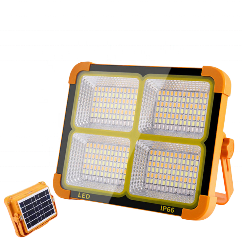High Quality 100W Solar Led refletor Ip65 à prova d'água recarregável USB Bright para área externa Camping luminária de jardim