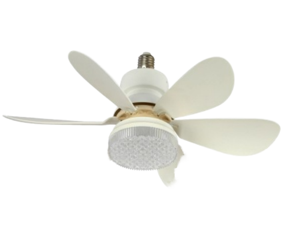 Modern E27 Led 6 Abs Blades 3 Speed Remote Dimmable 3000K-6500K Ceiling Fan Light for Bedroom Living Room Home Hotel Decor