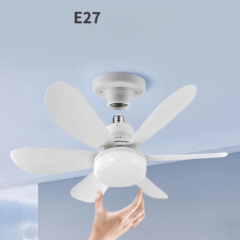 30W E27 Led teto Fan luminária 6 Blades com controle remoto dimerizável para quarto sala de estar cozinha Decoration