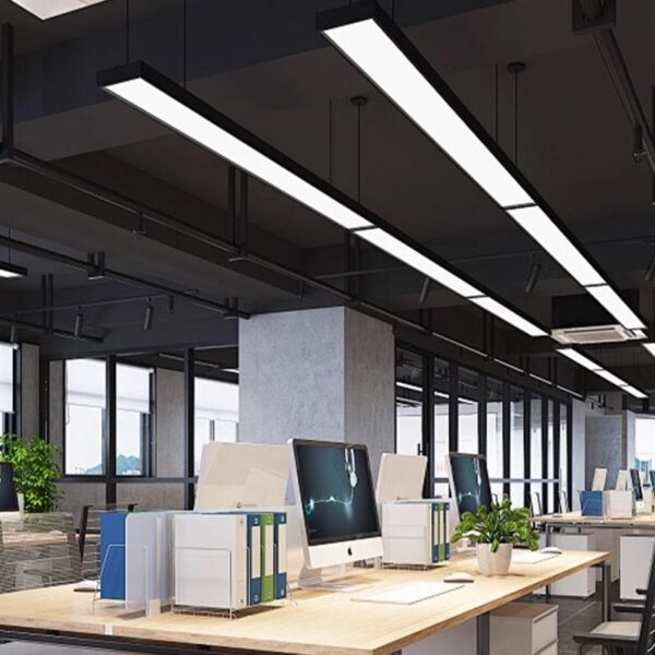 escritório use led 20w 1500mm 1800mm suspended hanging teto high bay moderno led pendente luminária linear