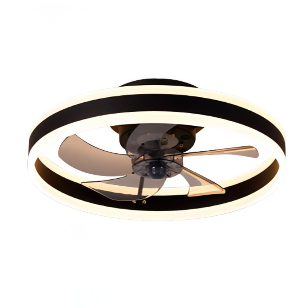 moderno Acrylic lâmpada teto Fan com luminária DC Motor controle remoto dimerizável Quiet para quarto sala de estar Decor