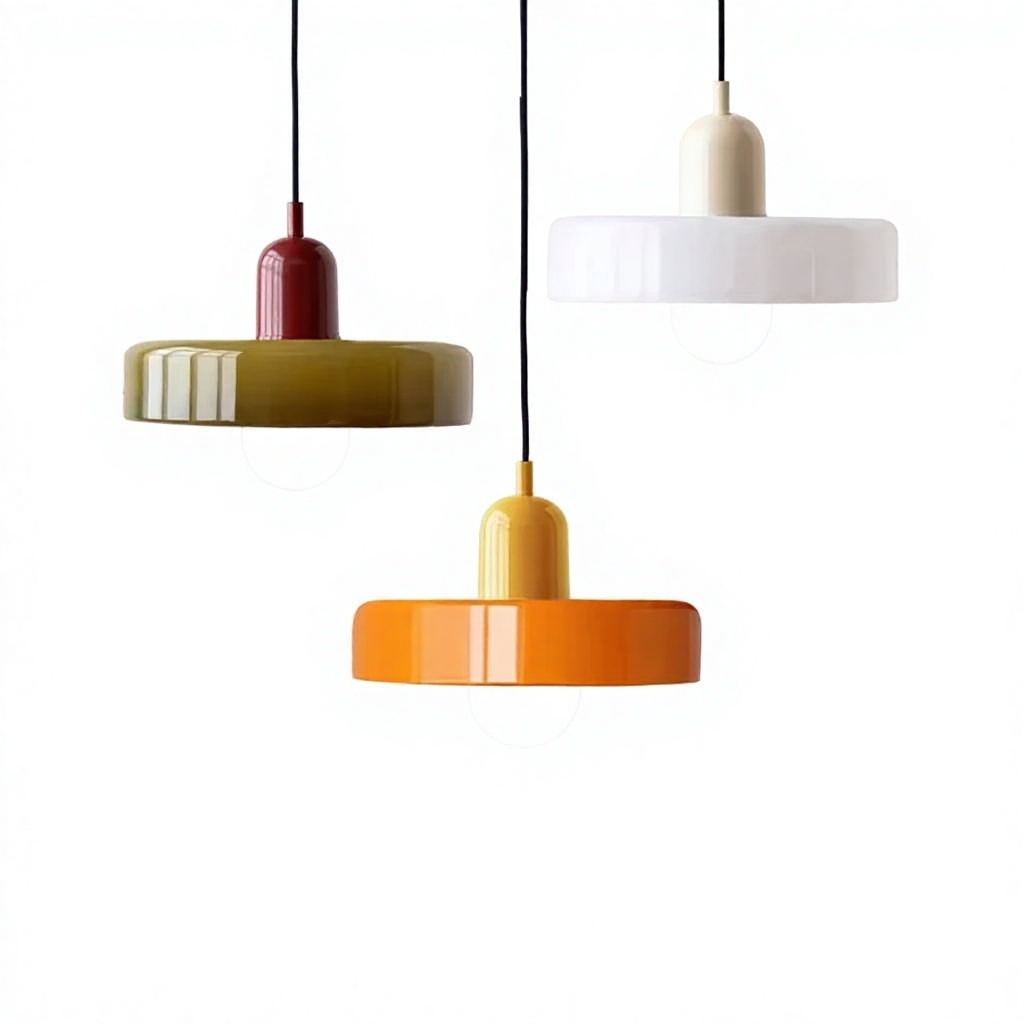 nórdico Glass Bauhaus LED lustre Cord pendente para sala de jantar sala de estar quarto bar Coffee Shop retrô Decoration iluminação