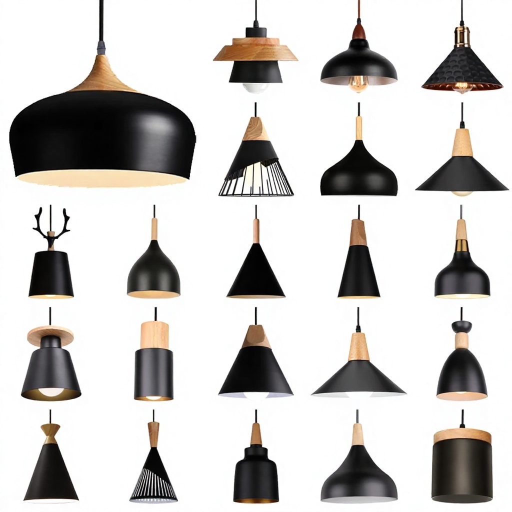 moderno Metal preto LED pendente lustre E27 Hanging luminárias para sala de estar quarto cozinha Decor