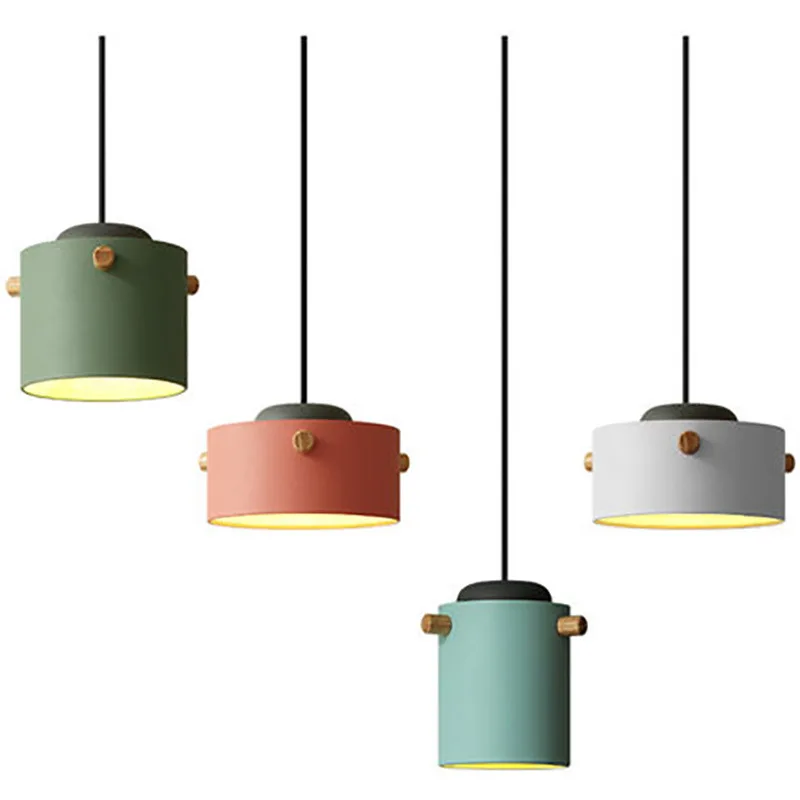 nórdico Metal LED pendente Luminaire Hanging lâmpada luminária Suspension Drop luminárias cozinha sala de jantar Bedside