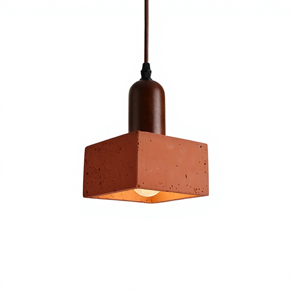 retrô Coral Red Marble luminária industrial estilo AC alimentado Suspended pendentes para casa Decoration