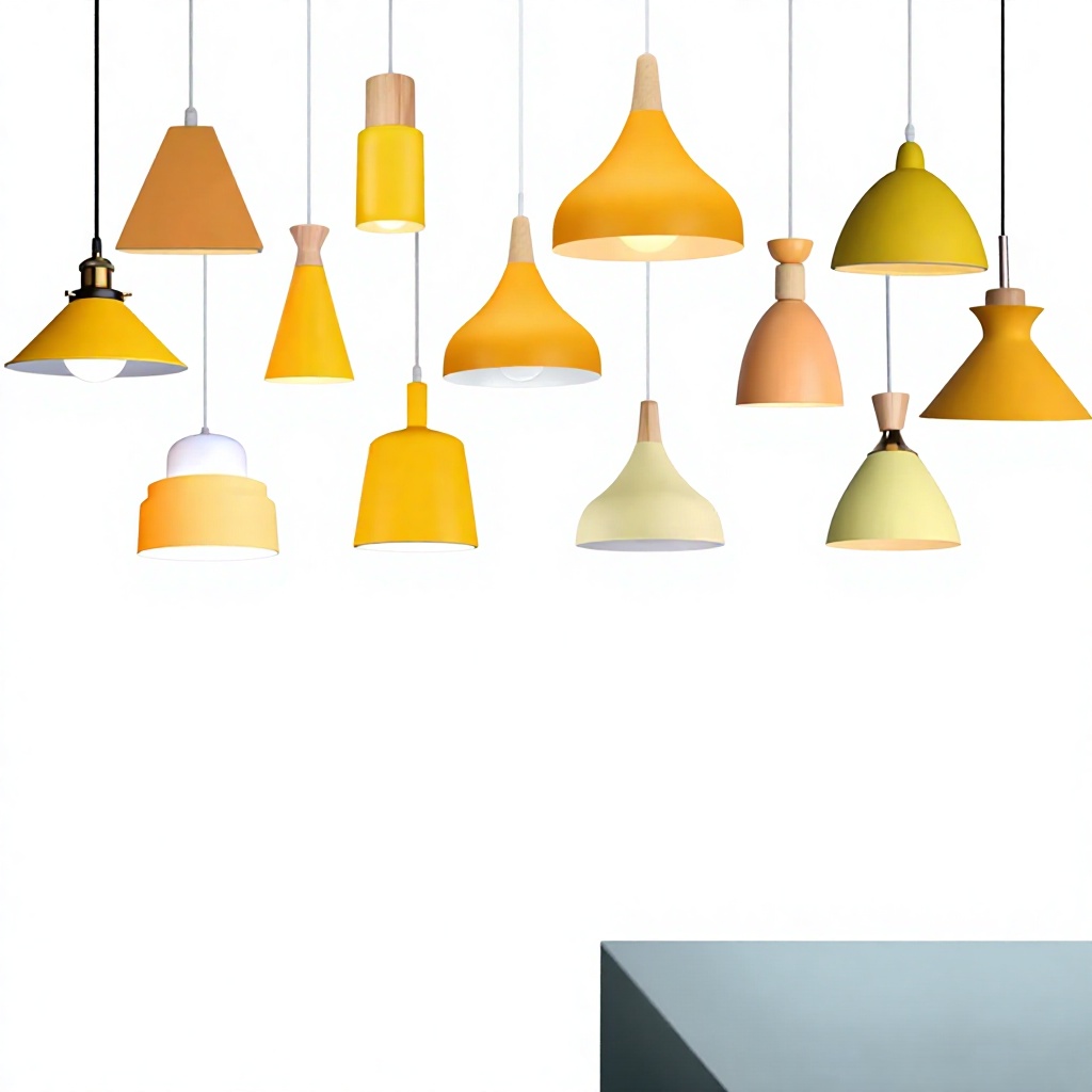 Contemporary Metal LED pendentes E27 Yellow moderno nórdico restaurante Table Hanging lâmpada sala de estar bar Cafe Droplight