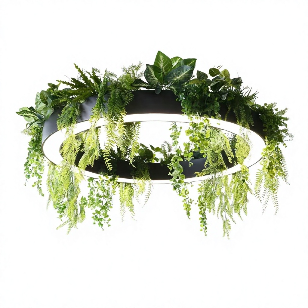 Forest estilo Circular planta pendente LED luminária com controle remoto para Supermarkets Offices Shops Restaurants Exhibition halls