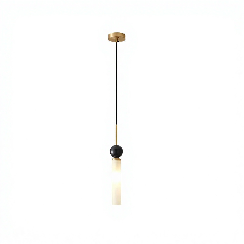 All-copper LED pendente suspenso lâmpada Glass Shade moderno Minimalist Italian-estilo Design Luxurious High-end lustre para Room