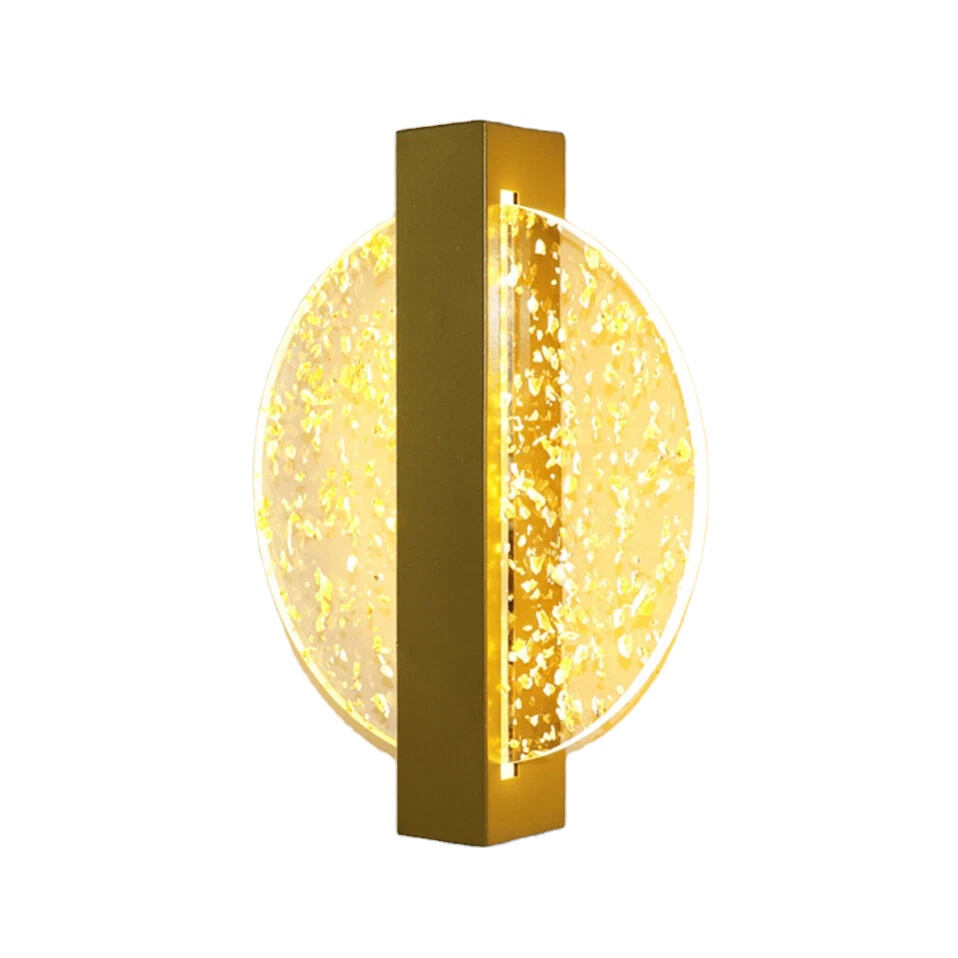 moderno redondo LED Wall luminárias Sconce Warm White lâmpada interno para corredor quarto