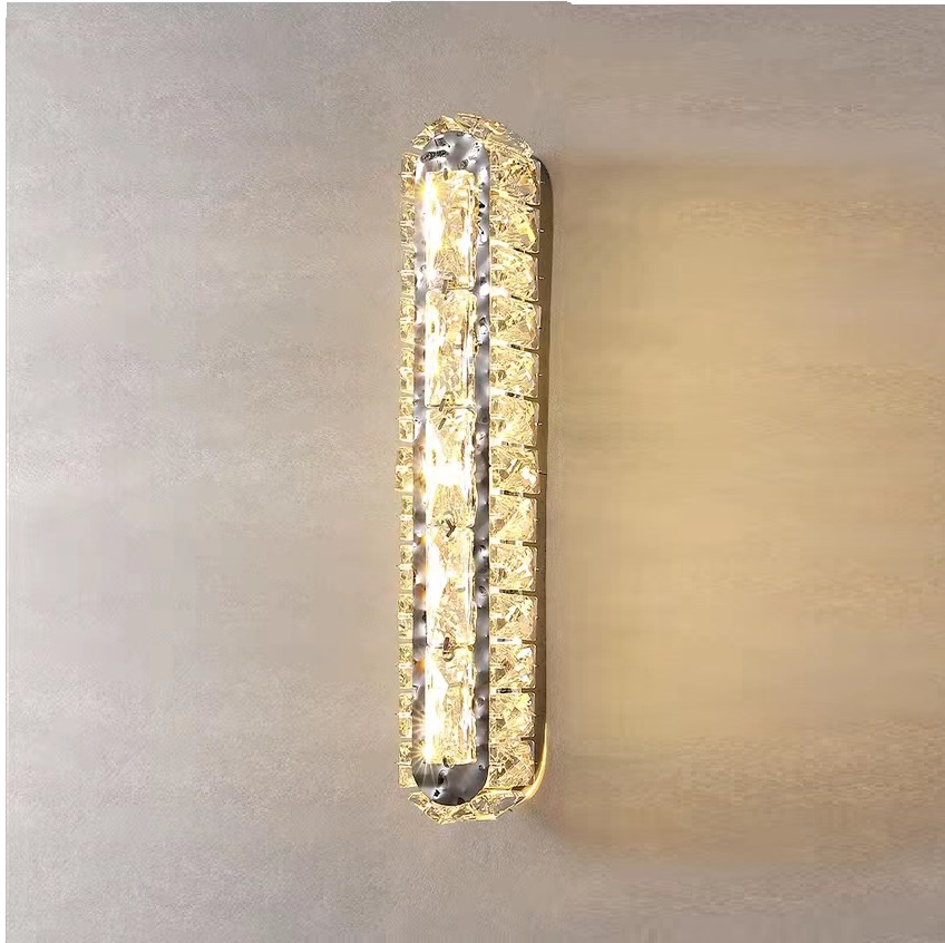 moderno Gold Creative Wave Strip Led Wall luminária industrial arandela