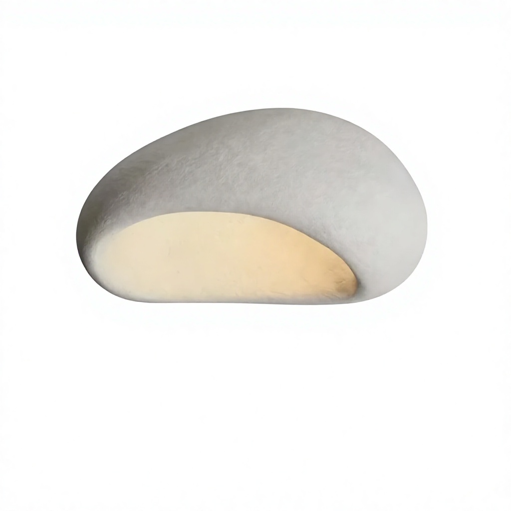 nórdico Minimalist Wabi Sabi estilo Luxury Resin lustre Cream quarto luminárias de teto Lustre Home Decor LED luminárias